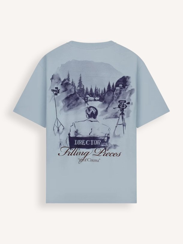 Director, organic  cotton T-shirt met logo