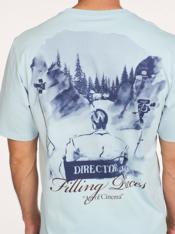 Director, organic  cotton T-shirt met logo