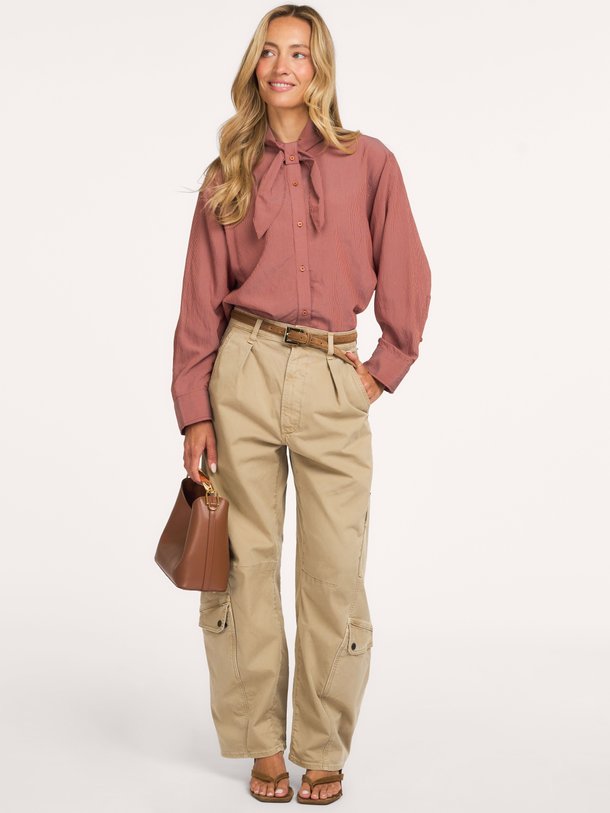 CHARLIE Charlie, viscosemix gestreepte blouse
