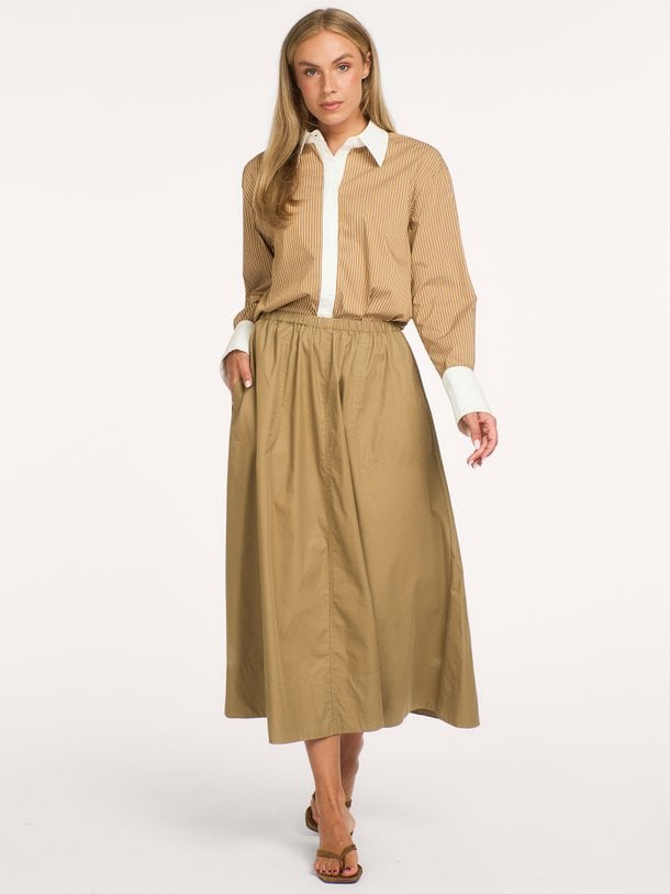 JUNEAUSW MIDI SKIRT Juneau, katoenen rok