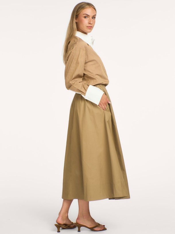 JUNEAUSW MIDI SKIRT Juneau, katoenen rok
