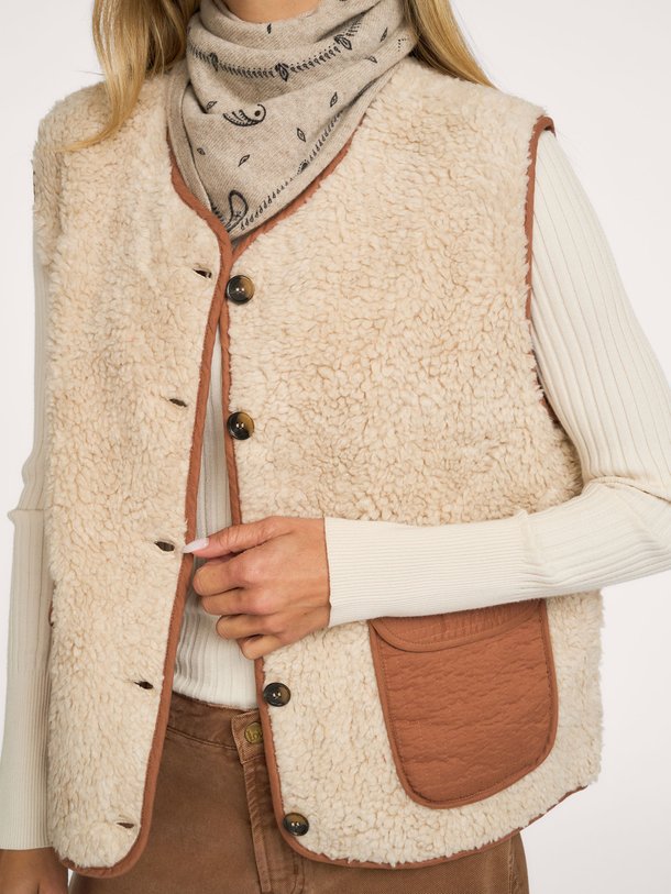 JaceLL Vest SL Jace, fake fur gilet