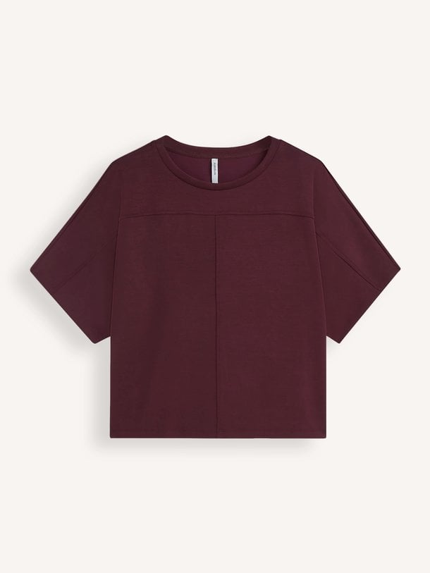 Boxy top Soft scuba Modalmix T-shirt