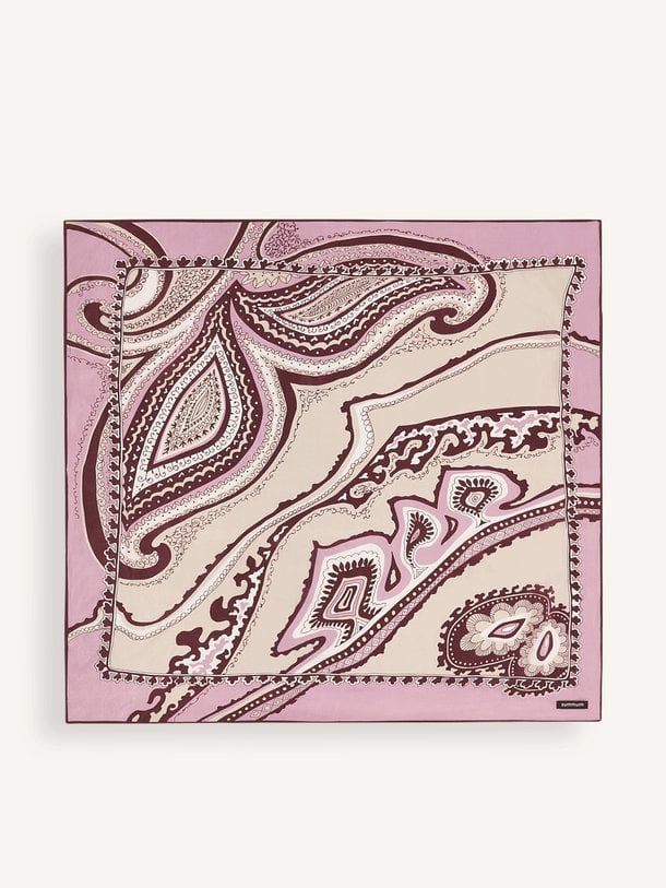 Scarf Satin Viscose sjaal met print
