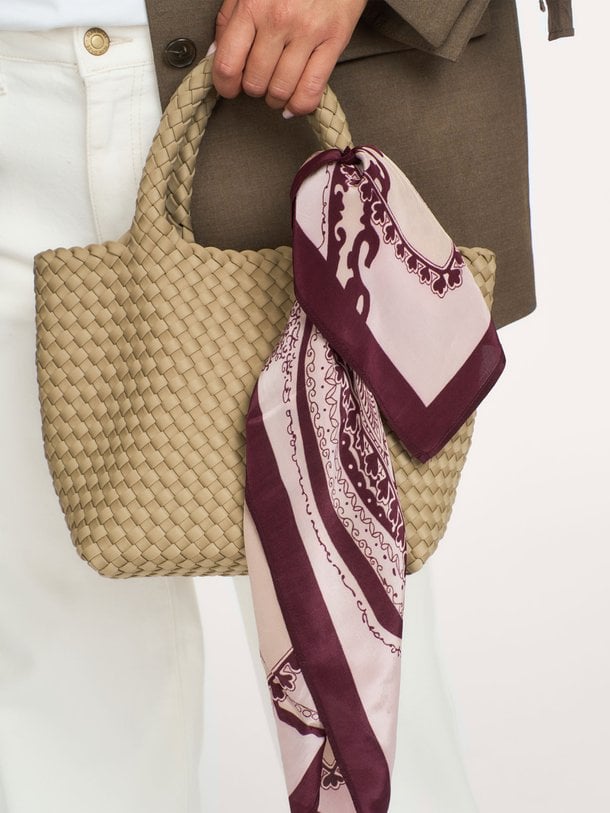 Scarf Satin Viscose sjaal met print