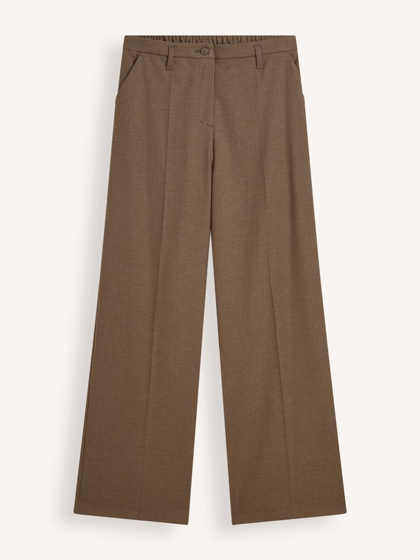 Trousers barrel fit Twill melange Viscosemix barrel fit broek