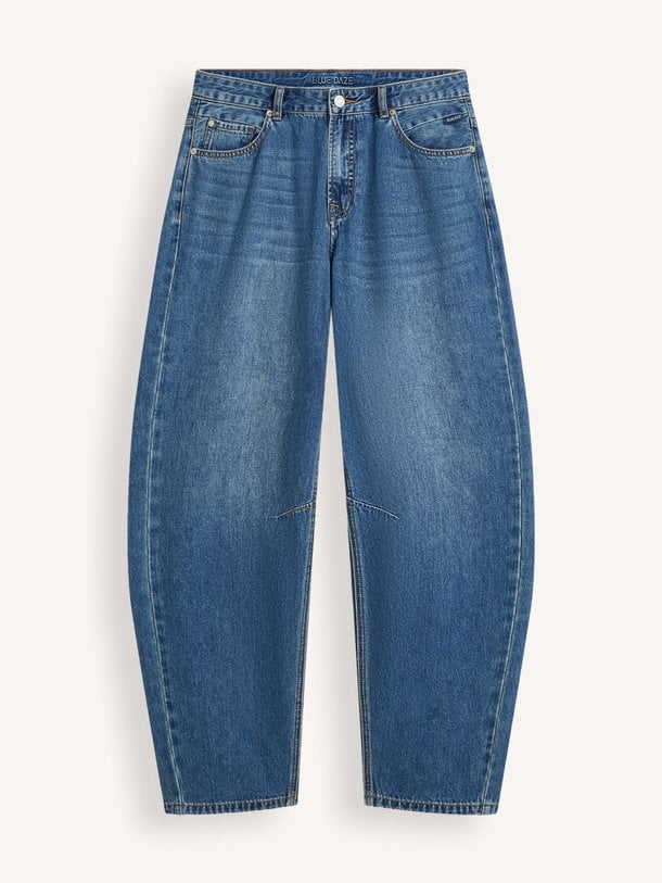 4s2746-5169 High waist barrel fit jeans