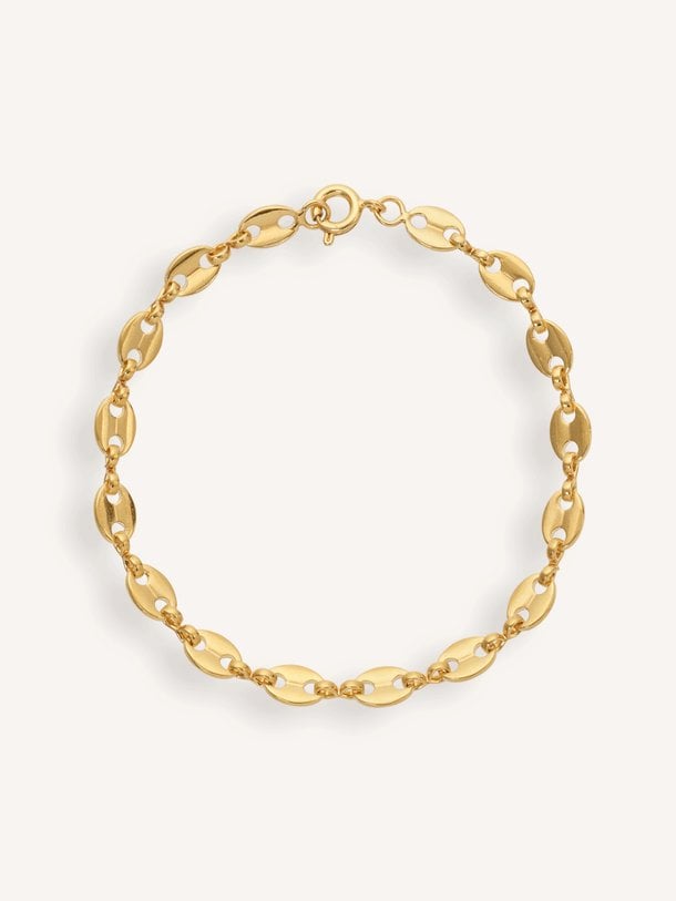 Fine Coffee Bean, vergulde armband