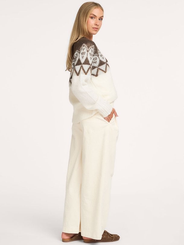 ALLEGRASW V-NECK KNIT SWEATER Allegra, mohairmix trui