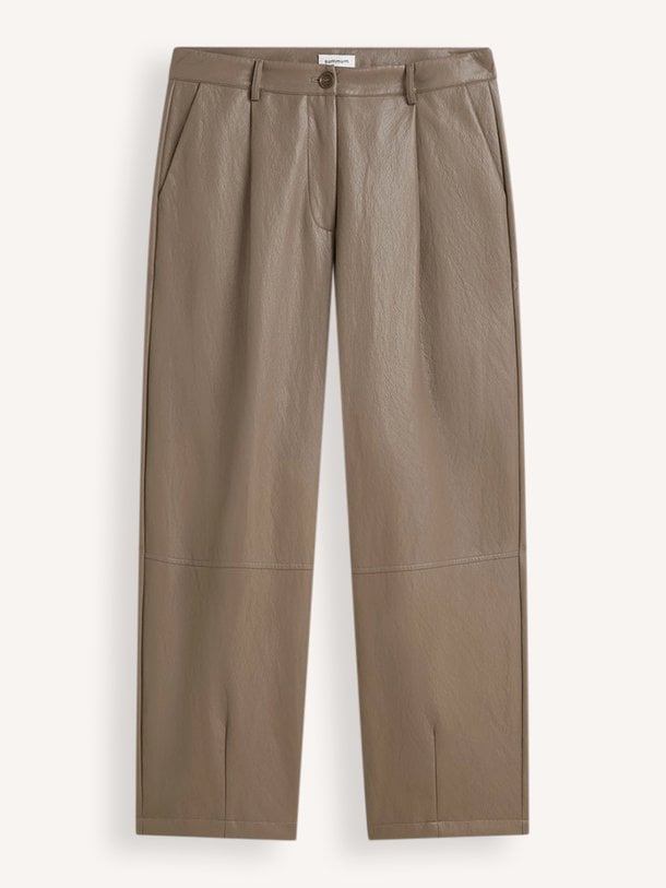 Balloon trouser Soft faux leather Leatherlook barrel broek