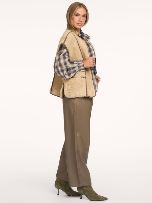 Balloon trouser Soft faux leather Leatherlook barrel broek