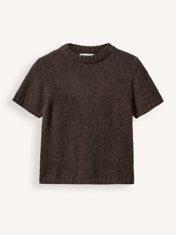 SAGASW SHORT SLEEVE KNIT SWEATER Saga, mohairmix trui