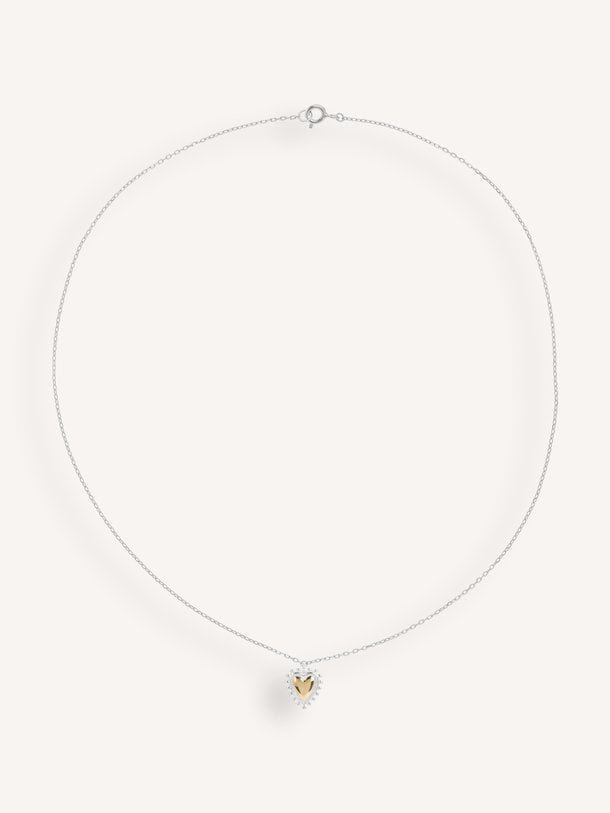 Bravery Heart Necklace Bravery Heart, vergulde ketting