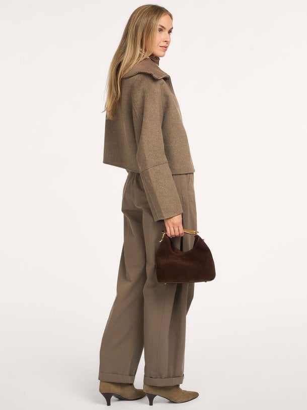 Trousers barrel fit Cotton Katoenen barrel fit broek