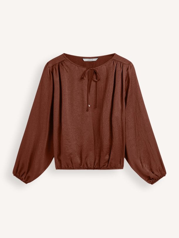 Top Silky casual Geweven top