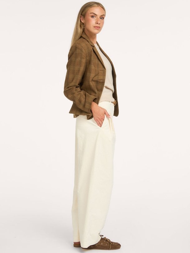 Corlie, katoenmix ribcord broek