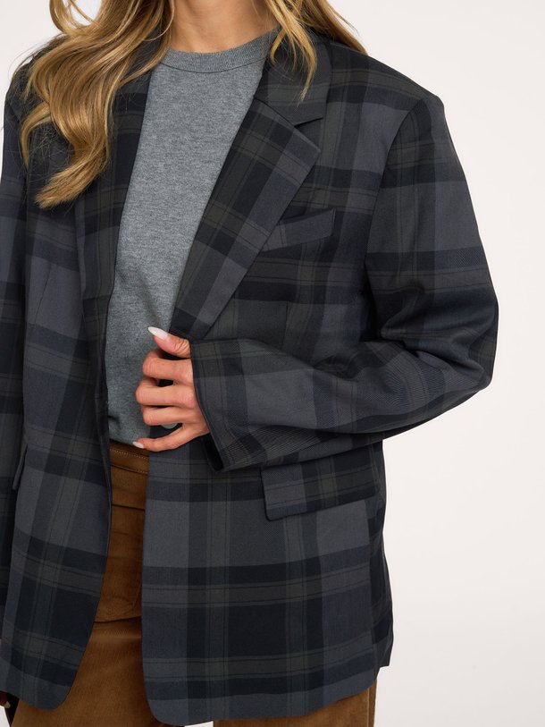 FayLL Blazer LS OVS Fay, viscosemix geruite blazer
