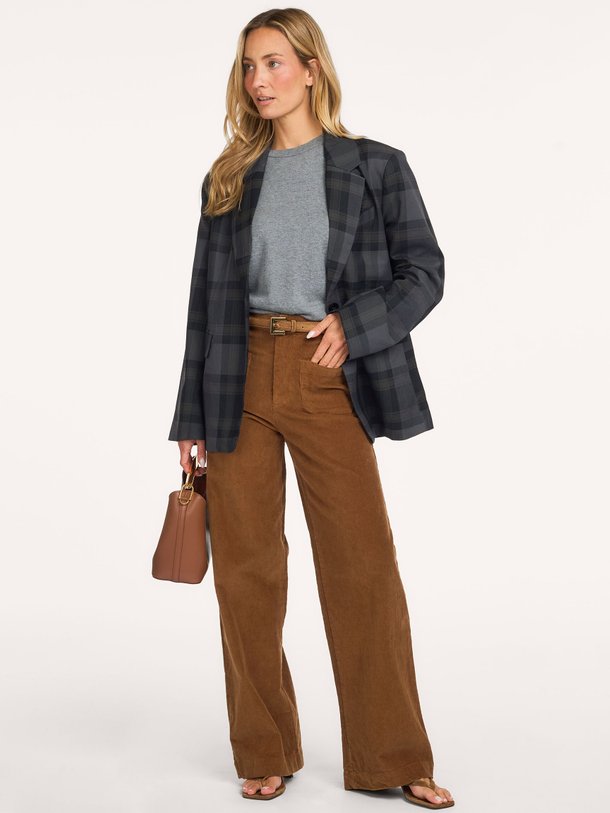FayLL Blazer LS OVS Fay, viscosemix geruite blazer