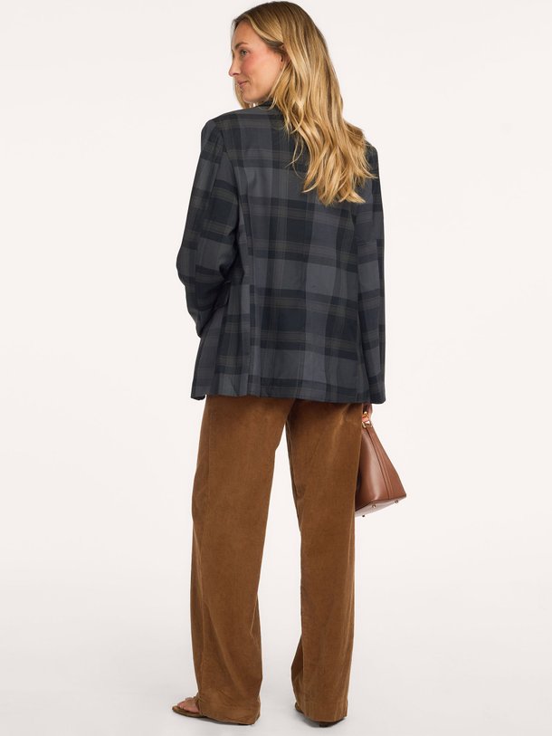 FayLL Blazer LS OVS Fay, viscosemix geruite blazer