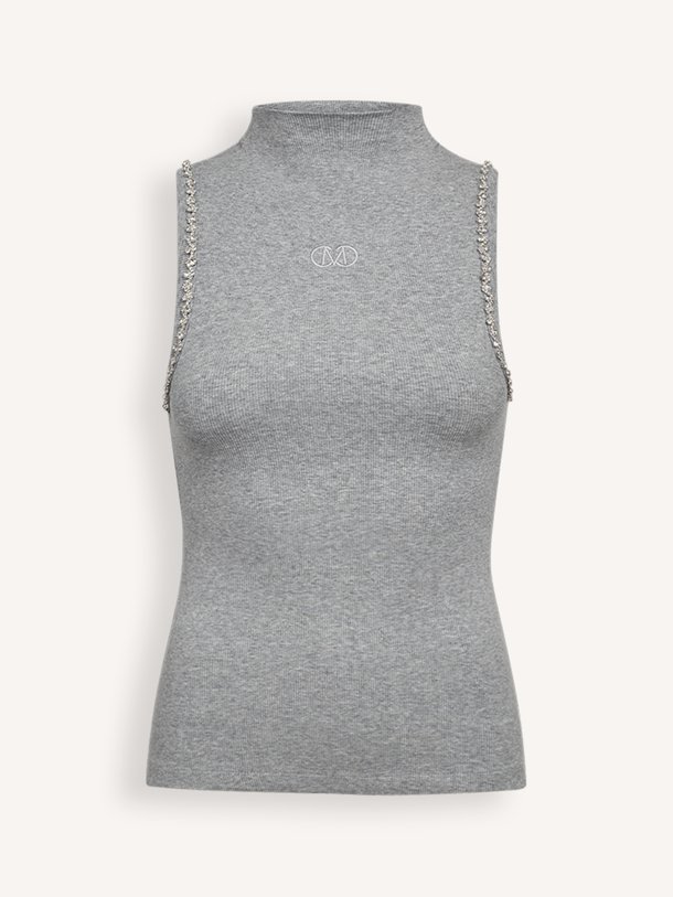 CMSIV-TOP Siv, katoenen gemêleerde rib top