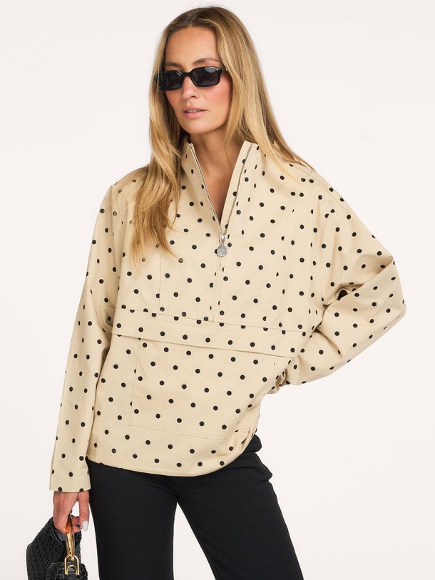 CMDOTTIE-JACKET Dottie, katoenen polka dot anorak