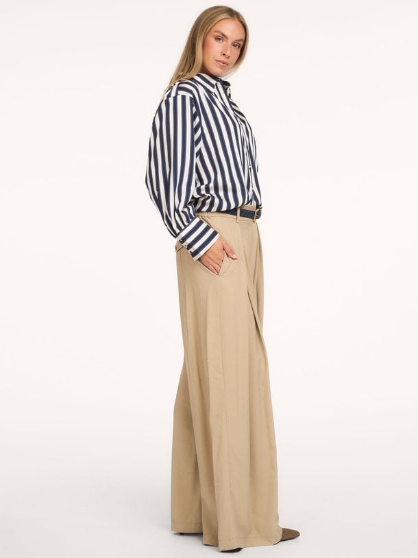 Blouse Stripe satin Viscosemix gestreepte blouse