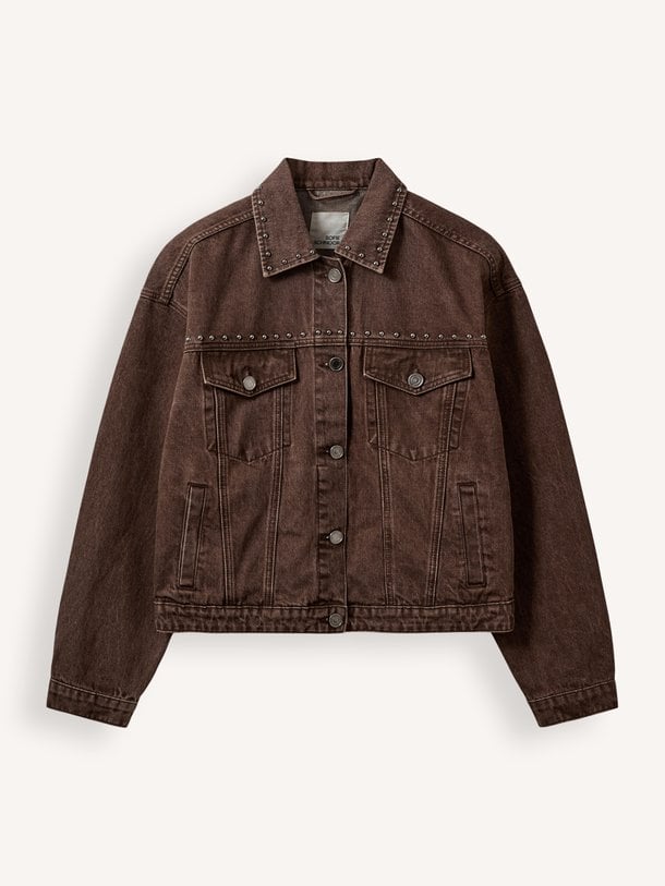 AUDRISW DENIM JACKET WITH RIVETS Audri, denim jack met studs