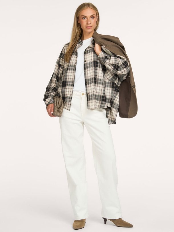 Blouse Flannel check embro Katoenen geruite blouse