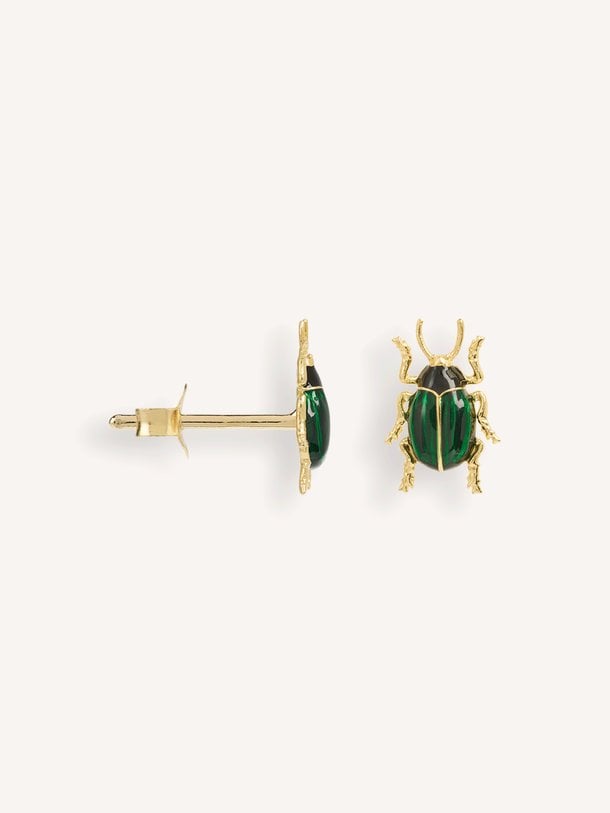 Single Bugging You Stud Single Bugging You, vergulde oorsteker