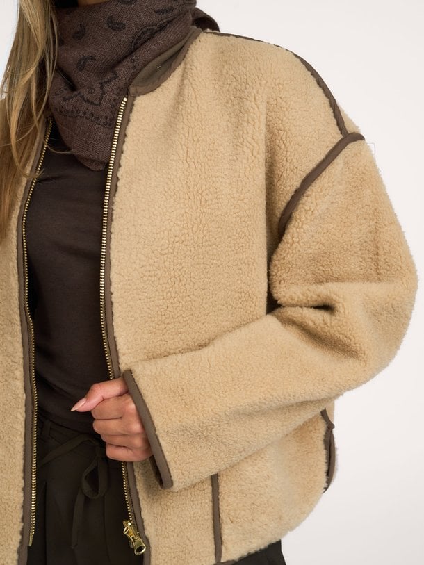 Jacket Bonded teddy Katoenen resversible jasje