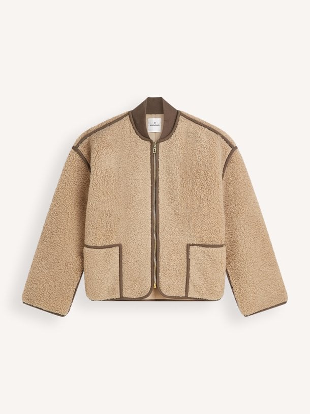 Jacket Bonded teddy Katoenen resversible jasje