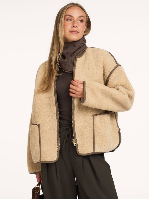 Jacket Bonded teddy Katoenen resversible jasje