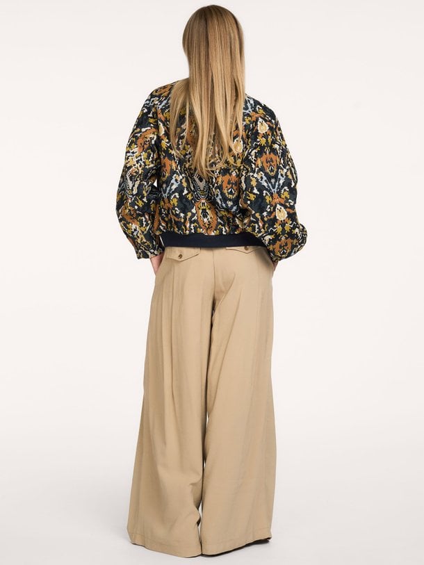 Bomber Jacquard Katoenmix jaquard bomberjack