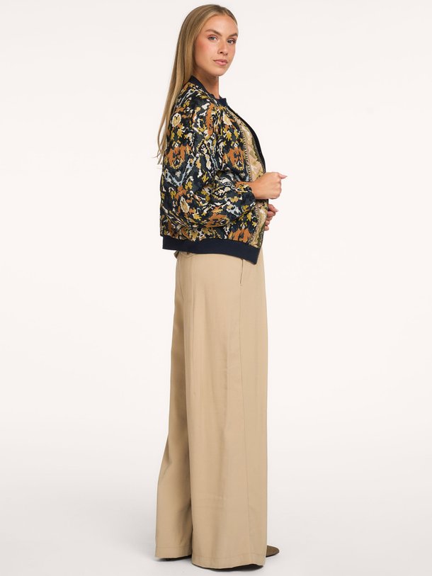 Bomber Jacquard Katoenmix jaquard bomberjack