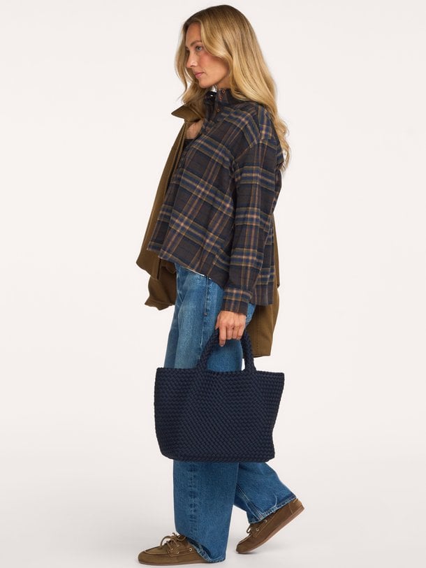 EMELINE Emeline, katoenmix geruite top