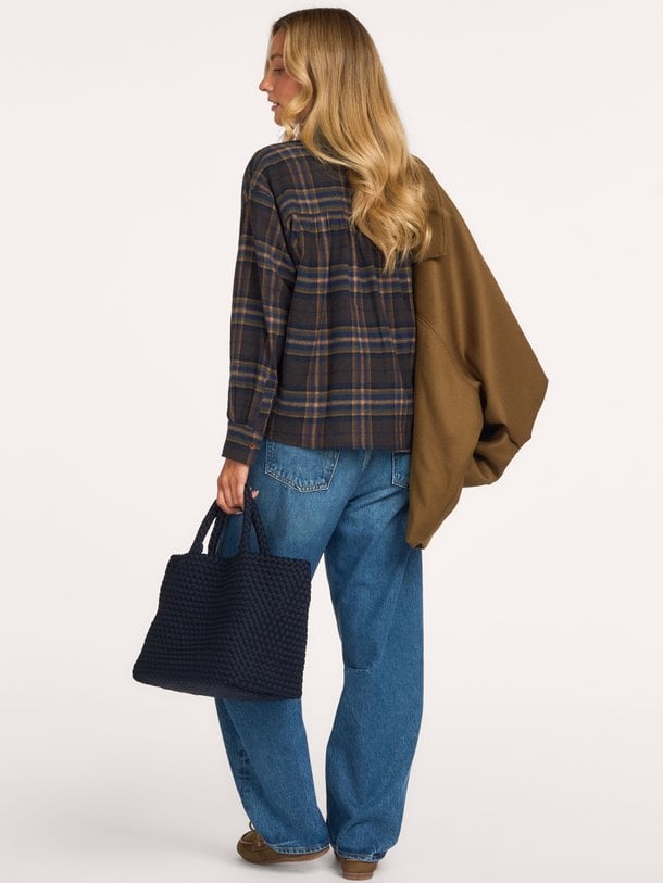 EMELINE Emeline, katoenmix geruite top
