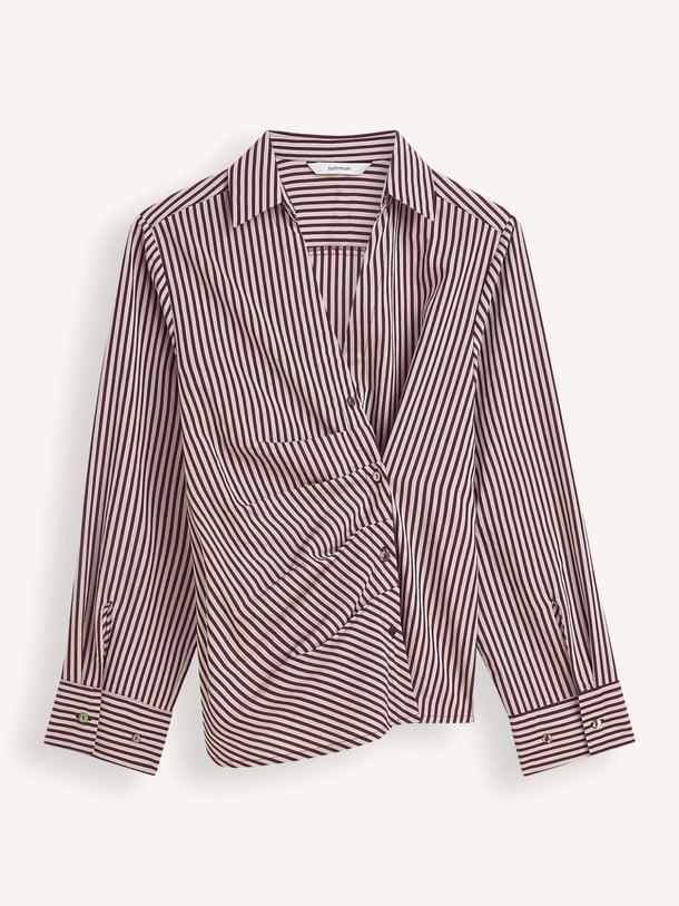 Blouse Two tone stripe small Viscosemix gestreepte blouse