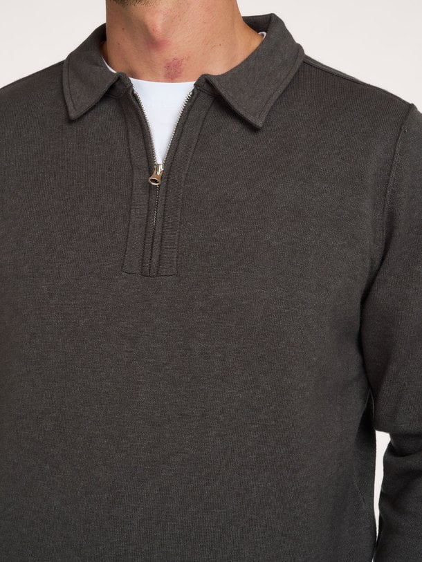 Clifden Zip Polo Clifden, wolmix polo trui