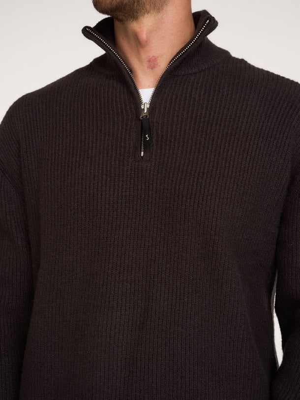 Market Half Zip Market, katoenmix trui