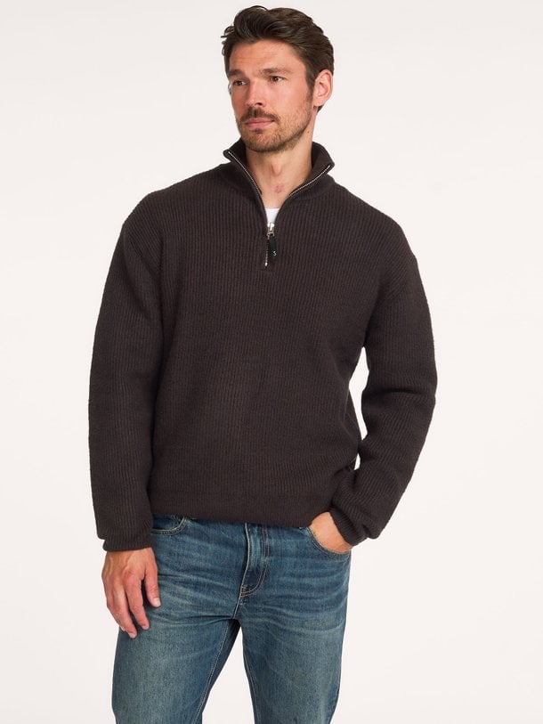 Market Half Zip Market, katoenmix trui