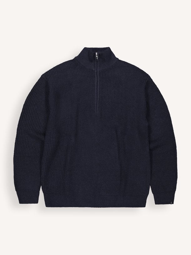 Market Half Zip Market, katoenmix trui