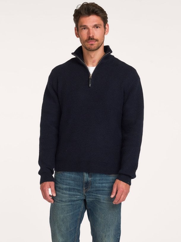 Market Half Zip Market, katoenmix trui