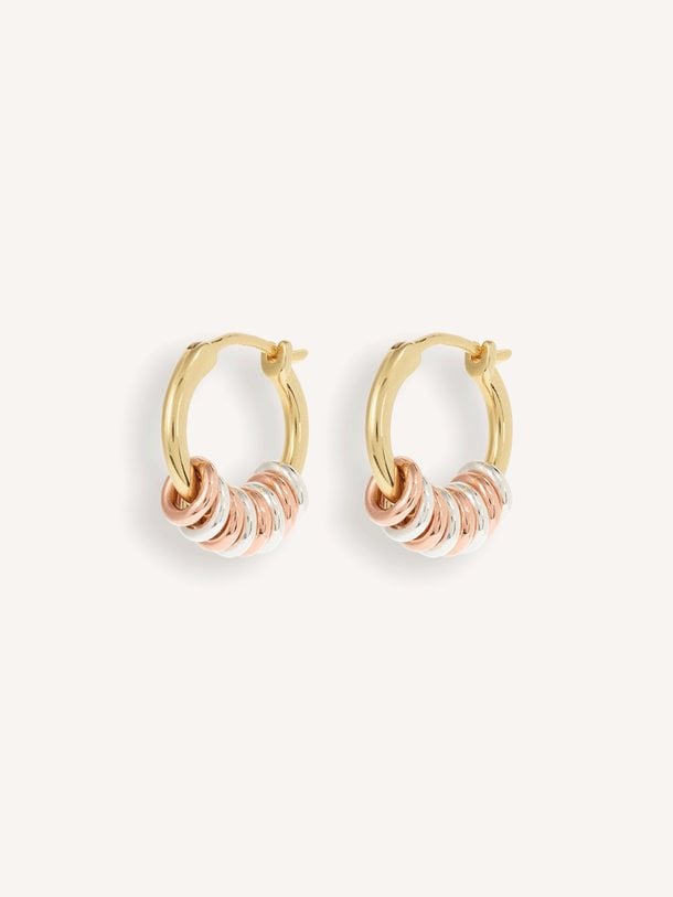 Mix it Up Hoop Earrings Mix It Up Hoop, vergulde oorbellen