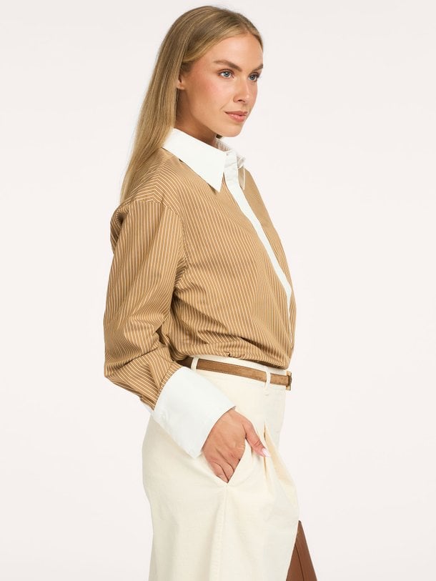 ALLISONSW DOUBLE CUFF SHIRT Allison, viscosemix blouse