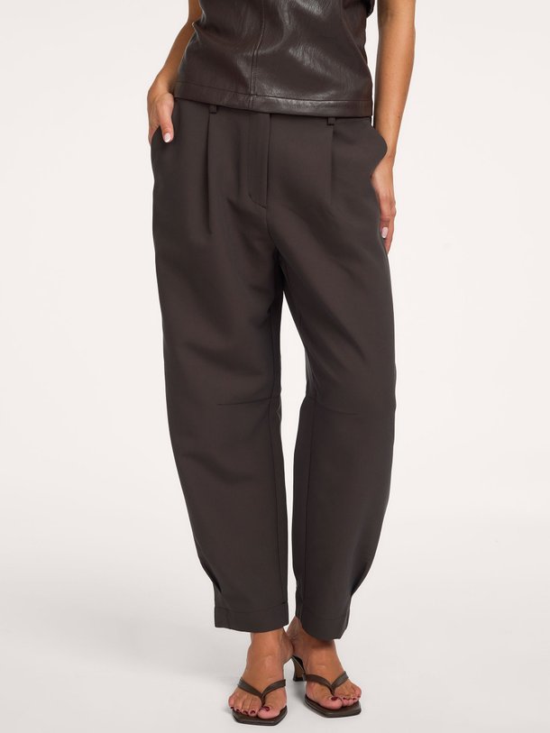 Trousers tapered fit Foam uni Viscosemix broek