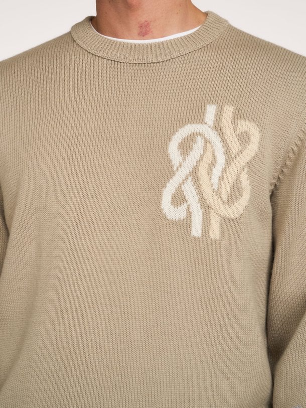 Knit Sweater Knot Wolmix trui