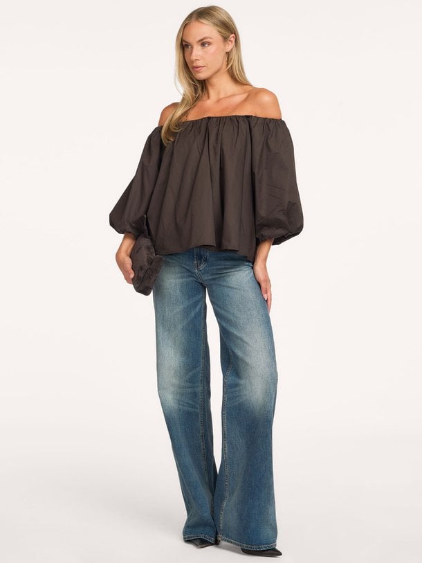 CMSHIRLEY-BLOUSE Shirley, katoenen off shoulder top