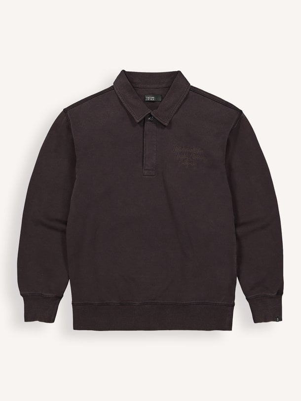 Curl Sweat Polo Curl, katoenen polo sweater