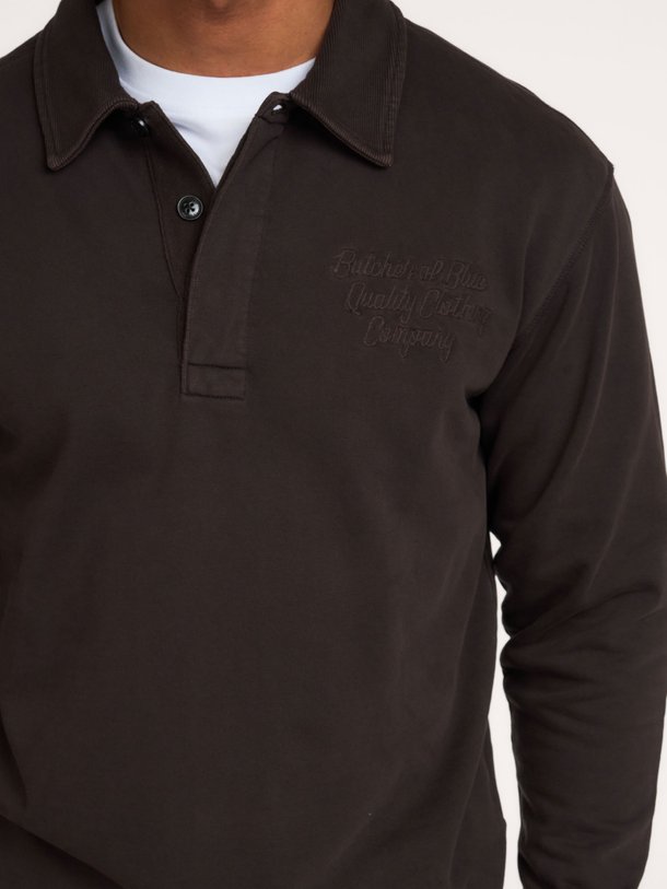 Curl Sweat Polo Curl, katoenen polo sweater