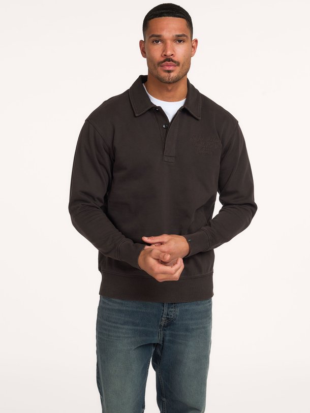 Curl Sweat Polo Curl, katoenen polo sweater